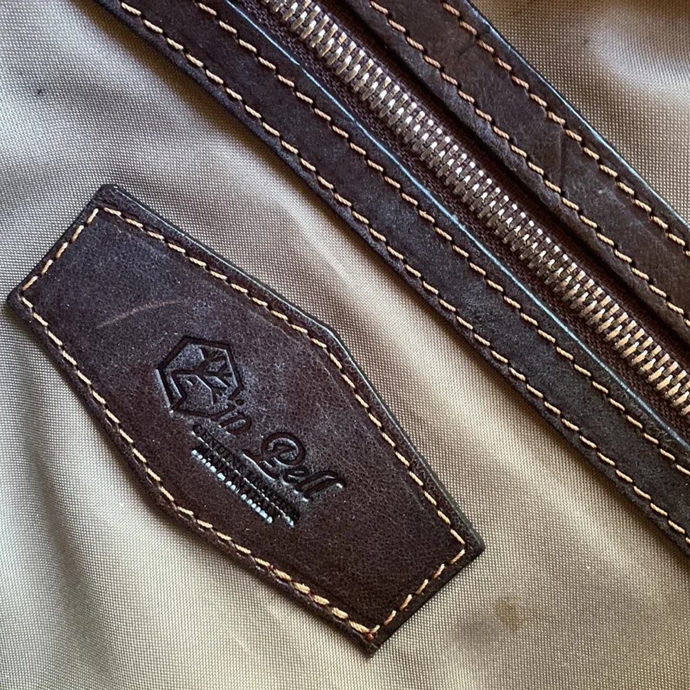 Valentina In Pell Brown Genuine Leather Briefcase Made In Italy